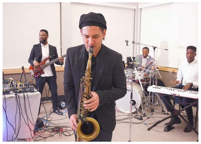 Hutano Band Saxophonist at the 2020 gala.